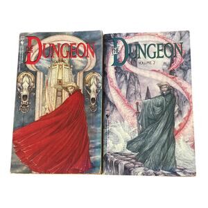 The Dungeon Volume 1 & 2 Philip Jose Farmer The Black Tower dark Abyss 1988